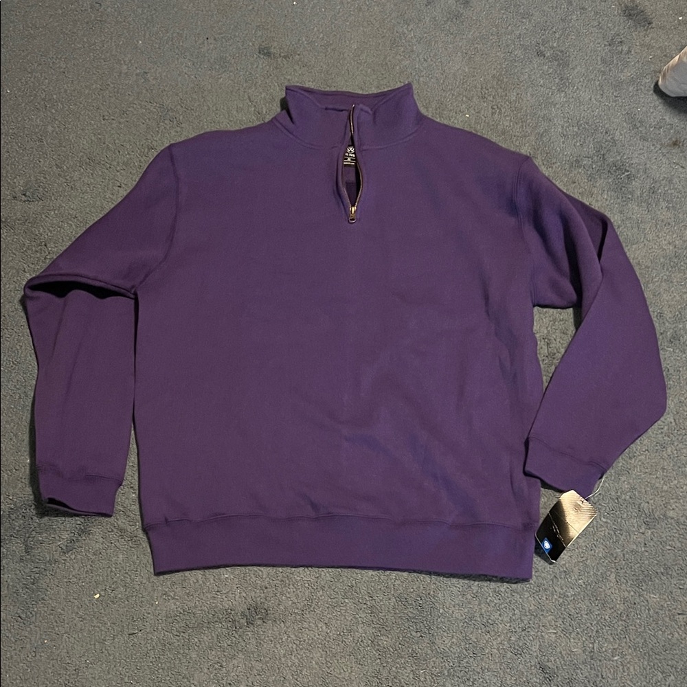 Top of the World purple quarter zip XL